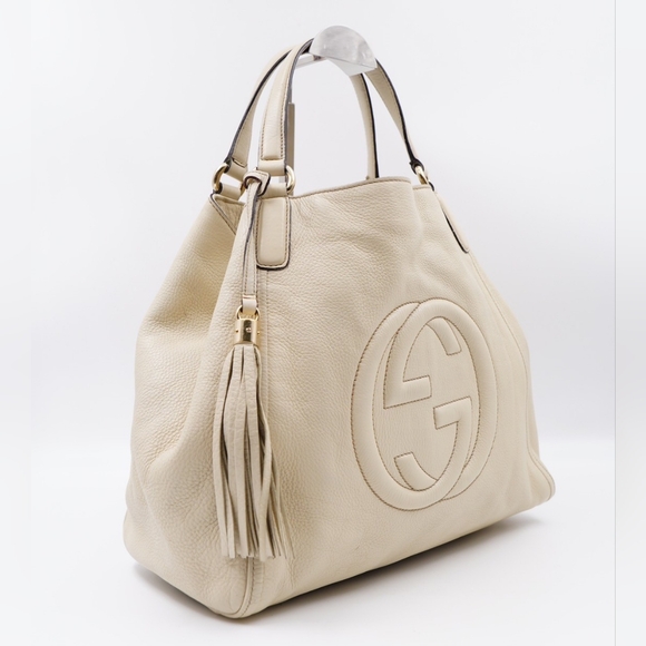 AV12❤️ Gucci Pebbled Calfskin Soho Shoulder Bag - Picture 3 of 14